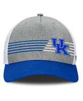 Fanatics Men's Heather Gray/Royal Kentucky Wildcats Profile Trucker Adjustable Hat