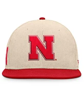 Fanatics Men's Tan Nebraska Huskers Catcher Snapback Hat