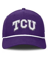 Fanatics Men's Purple Tcu Horned Frogs Foul Ball Rope Adjustable Hat