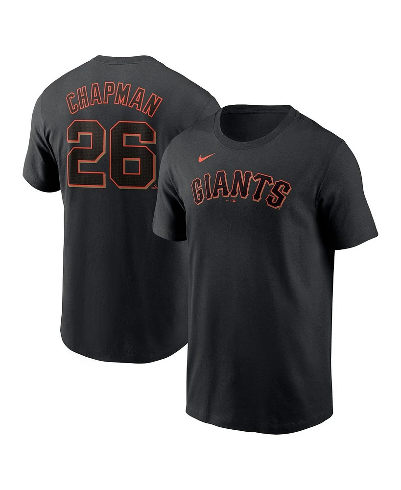 Nike Men's Matt Chapman Black San Francisco Giants Fuse Name Number T-Shirt