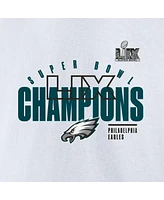 Fanatics Men's White Philadelphia Eagles Super Bowl Lix Champions Iconic Victory Fleece Sweatshirt