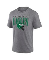 Fanatics Men's Heather Gray Philadelphia Eagles Go-Getter Tri-Blend T-Shirt