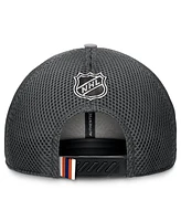 Fanatics Men's Gray Edmonton Oilers Authentic Pro Home Ice Trucker Adjustable Hat