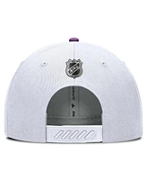 Fanatics Men's White Pittsburgh Penguins Authentic Pro Hockey Fights Cancer Adjustable Hat