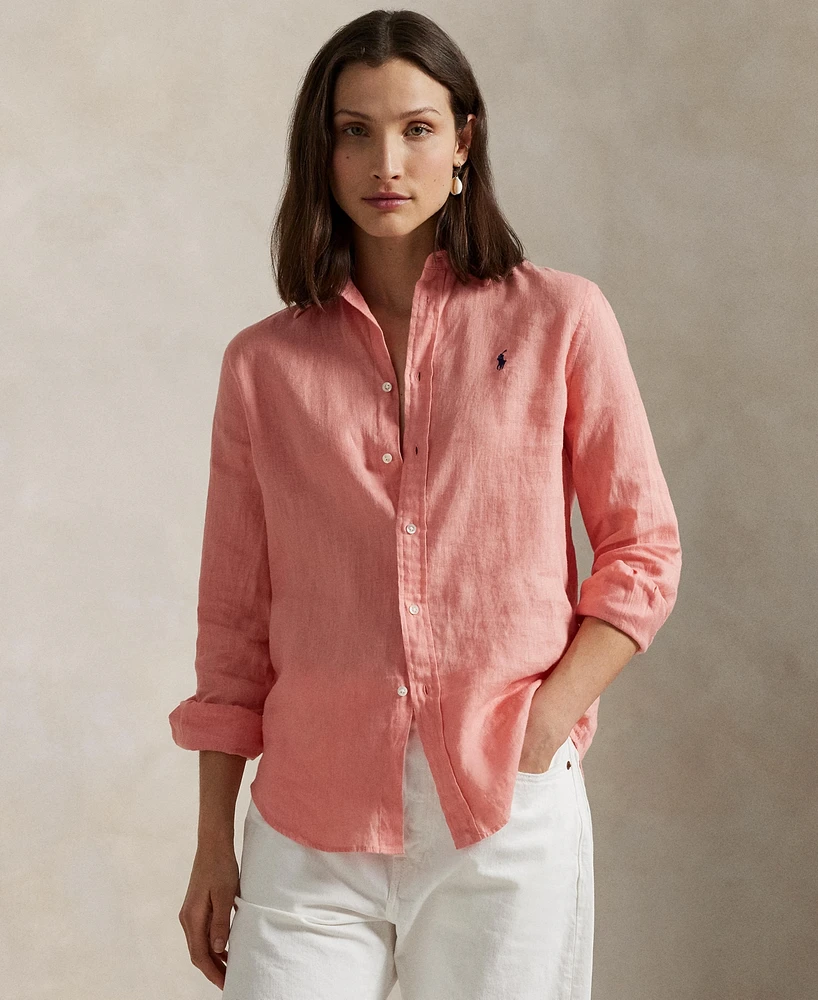 Polo Ralph Lauren Women's Classic-Fit 100% Linen Shirt