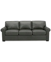 Radley Roll Arm 86" Leather Sofa, Exclusively at Macy's