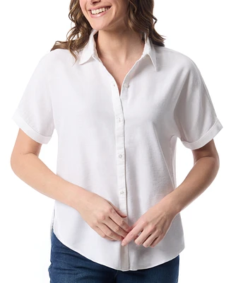 Gloria Vanderbilt Women's Daisy Short-Sleeve Shirt