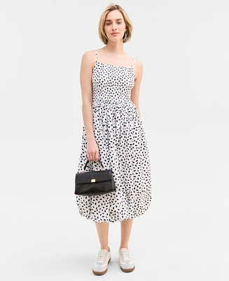On 34th Women's Smocked Bubble-Hem Midi Dress, Exclusively at Macy's