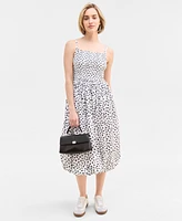 On 34th Women's Smocked Bubble-Hem Midi Dress, Exclusively at Macy's