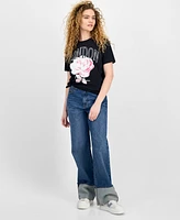 Self Esteem Juniors' London Rose Graphic T-Shirt