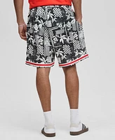 Mode of One Men's Vacation Palm 7" Mesh Shorts, Exclusively at Macy's