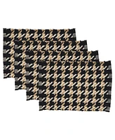 Saro Lifestyle Traditional Houndstooth Placemat, Set of 4