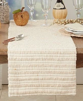 Saro Lifestyle Refined Stripe Woven Table Runner, 16" x 72"