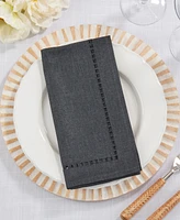 Saro Lifestyle Laser-Cut Hemstitch Napkin, Set of 4