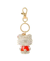 Sanrio Hello Kitty Pave 3D Bling Keychain - Bag Charm, Backpack Accessories, Travel Collectible Gift Keychains