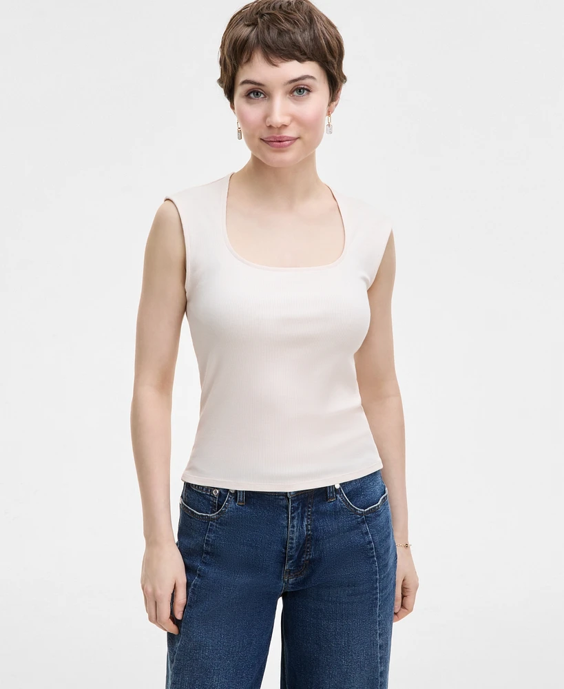On 34th Women's Knit Scoop-Neck Raglan-Cap-Sleeve Top, Exclusively at Macy's