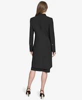 Halston Women's Contrast-Lined Duster Blazer