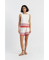 Chinti and Parker Women's & Cotton Hand Crochet Vest