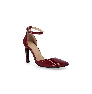 Liebe Onix Burgundy Leather Pumps