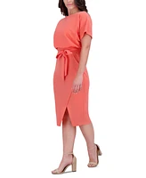 kensie Blouson Wrap Dress