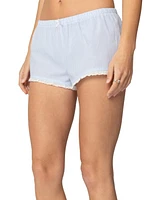 Edikted Womens Danna Pinstripe Shorts