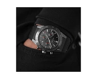 Vincero Men's Rogue Chronograph Watch in Gunmetal with Red Accents & Silicone Strap