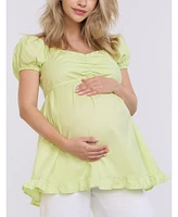 Motherhood Maternity Off the Shoulder Short Sleeve Babydoll Top