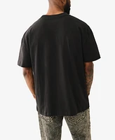 True Religion Men's Shorts Sleeve Torn T-Shirt