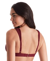 Mimi Flamingo Women's Emory Shirred-Strap Bikini Top
