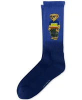 Polo Ralph Lauren Men's Surf Club Bear Dip-Dye Crew Socks