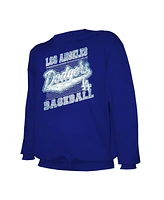 Stitches Men's Navy Los Angeles Dodgers Pullover Sweatshirt