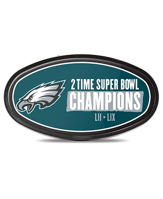 Wincraft Philadelphia Eagles Two-Time Super Bowl Champions Oval Plastic Hitch Cover