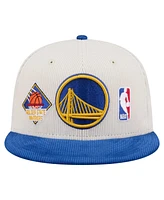 New Era Men's Cream Golden State Warriors Two-Tone 9FIFTY Snapback Hat