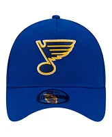 New Era Men's Blue St. Louis Blues Core A-Frame 9FORTY Adjustable Hat