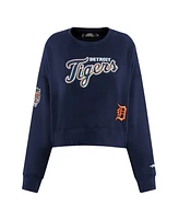 Pro Standard Women's Navy Detroit Tigers Game Day Classics Crewneck Pullover Sweatshirt