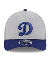 New Era Men's Gray/Royal Los Angeles Dodgers 2025 Batting Practice 9FORTY M-Crown Adjustable Hat