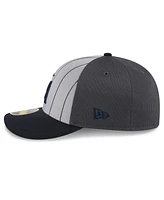 New Era Men's Gray/Navy Minnesota Twins 2025 Batting Practice Low Profile 59FIFTY Fitted Hat