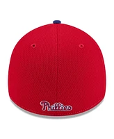 New Era Men's Red/Royal Philadelphia Phillies 2025 Mlb Clubhouse 39THIRTY Flex Hat