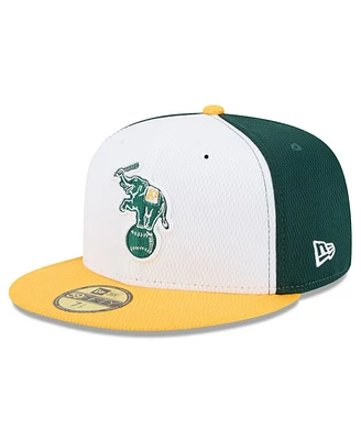 New Era Men's Green/Gold Athletics 2025 Mlb Clubhouse 59FIFTY Fitted Hat