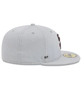 New Era Men's Gray San Diego Padres 2025 Mlb Clubhouse 59FIFTY Fitted Hat