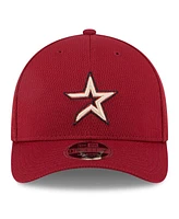 New Era Men's Red Houston Astros 2025 Mlb Clubhouse 9FORTY M-Crown Adjustable Hat