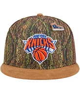 New Era Men's Camo New York Knicks Victory Grove Forest Sneaker Pin 9FIFTY Snapback Hat