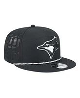 New Era Men's Black Toronto Blue Jays Laser Cut 9FIFTY Snapback Hat