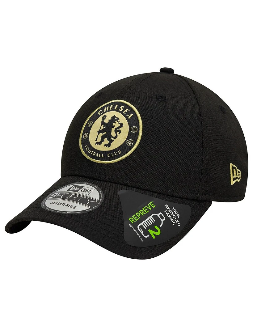 New Era Men's Black Chelsea Seasonal 9FORTY Adjustable Hat