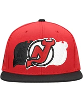 Mitchell & Ness Men's Red New Jersey Devils Soul Triple Up Snapback Hat