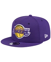 New Era Men's Purple Los Angeles Lakers Injection State Outline 9FIFTY Snapback Hat