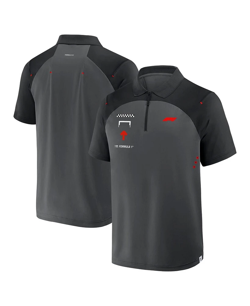 Formula 1 Men's Gray Merchandise Tech Polo Shirt