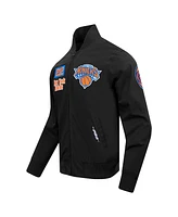 Pro Standard Men's Black New York Knicks Area Code Twill Full-Zip Jacket