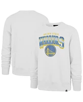 '47 Brand Men's White Golden State Warriors Spotlight Headline Pullover Sweatshirt