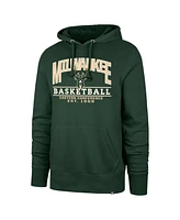 '47 Brand Men's and Women's Hunter Green Milwaukee Bucks Good Call Headline Pullover Hoodie